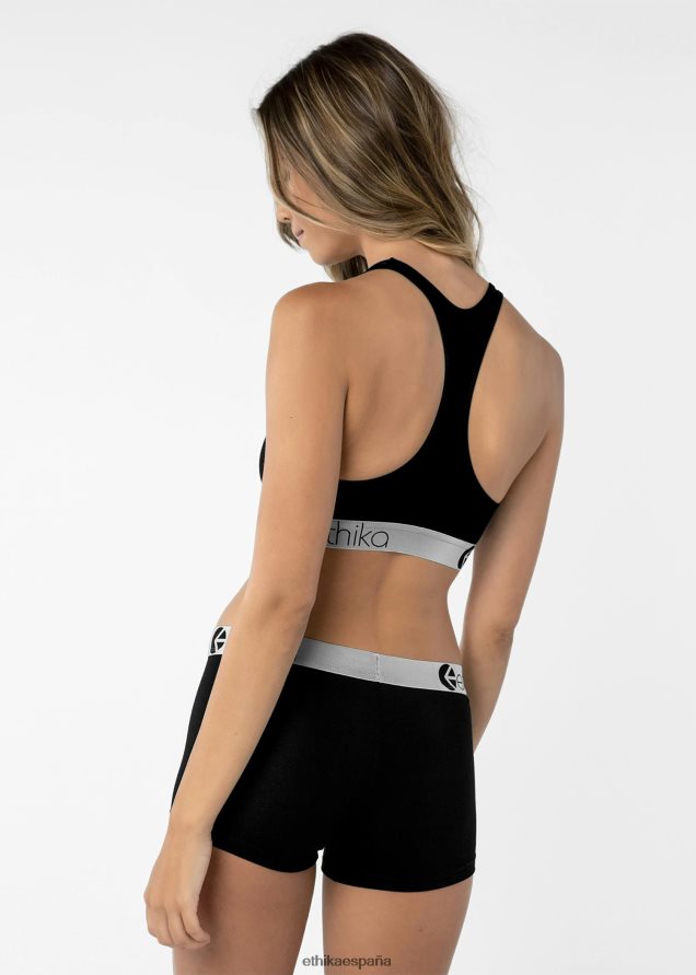 ropa mujer Ethika sujetador deportivo premium modal - negro FD68J1298