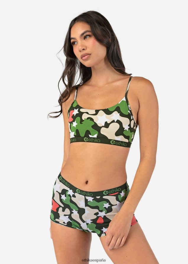 ropa mujer Ethika jersey sujetador estrella camo FD68J1204