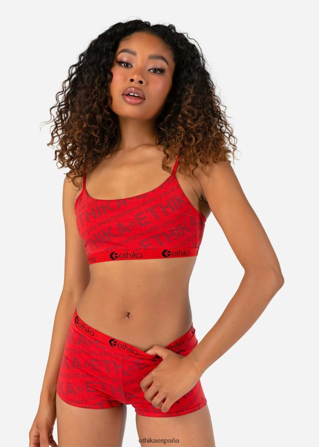 ropa mujer Ethika sujetador tipo suéter cruzado cherrie FD68J1188