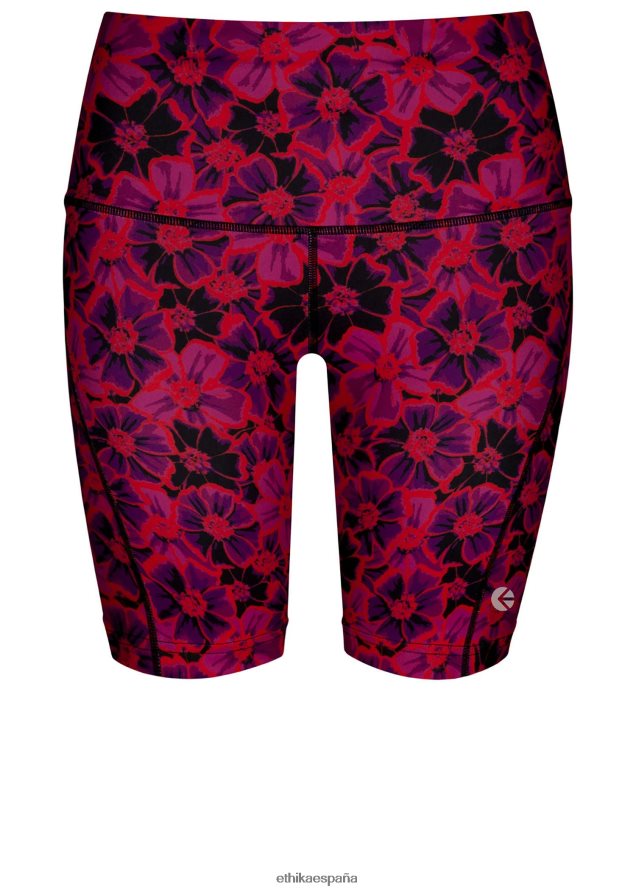ropa mujer Ethika shorts ciclistas - floral neón FD68J1509
