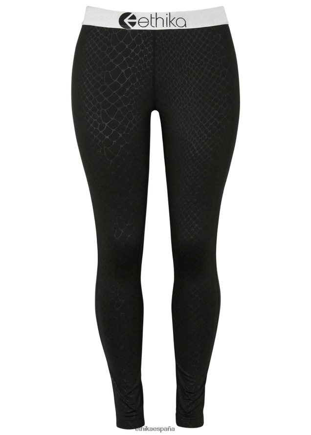 ropa mujer Ethika leggings estampado pitón - negro FD68J1439