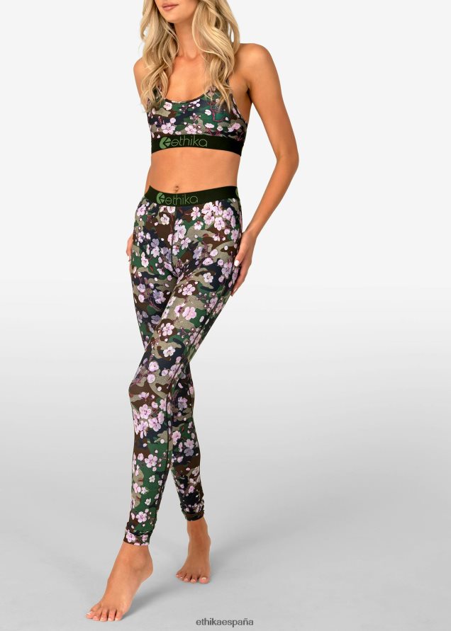 ropa mujer Ethika leggings flor de durazno FD68J1431