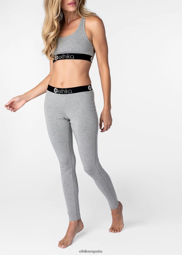 ropa mujer Ethika leggings premium modal - jaspeado claro FD68J1449