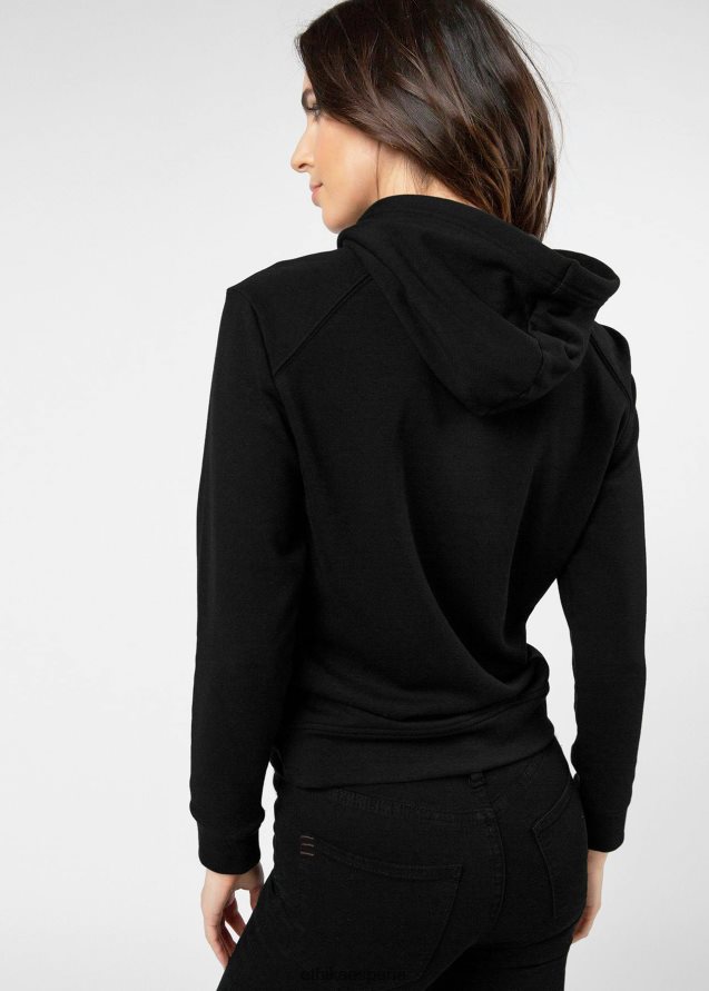 ropa mujer Ethika sudadera con capucha premium - negro FD68J1422