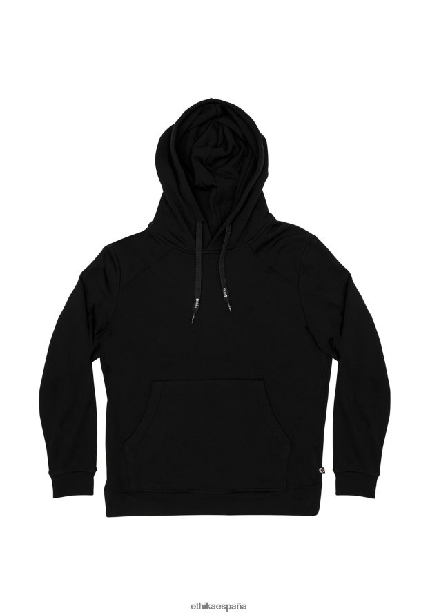 ropa mujer Ethika sudadera con capucha premium - negro FD68J1422