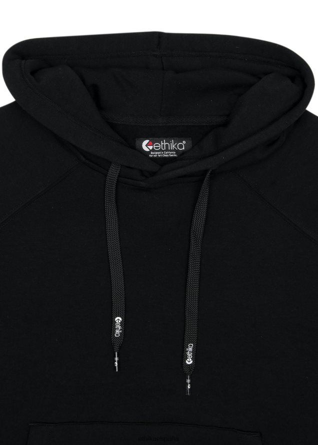 ropa mujer Ethika sudadera con capucha premium - negro FD68J1422