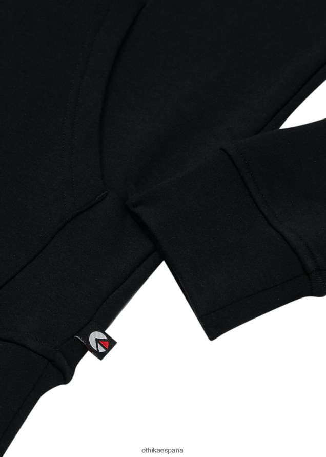 ropa mujer Ethika sudadera con capucha premium - negro FD68J1422