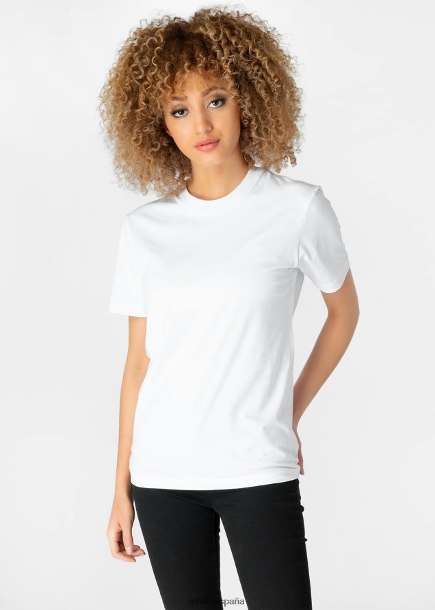 ropa mujer Ethika Camiseta ajustada de modal The Fitted Crew - Blanco FD68J1411