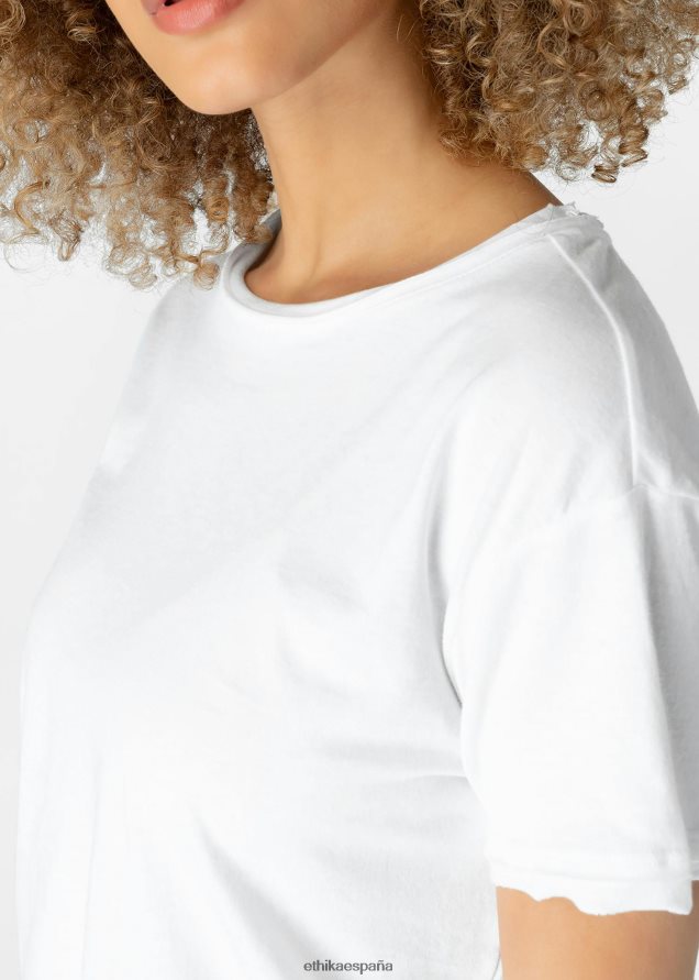 ropa mujer Ethika camiseta desgastada - blanca FD68J1408