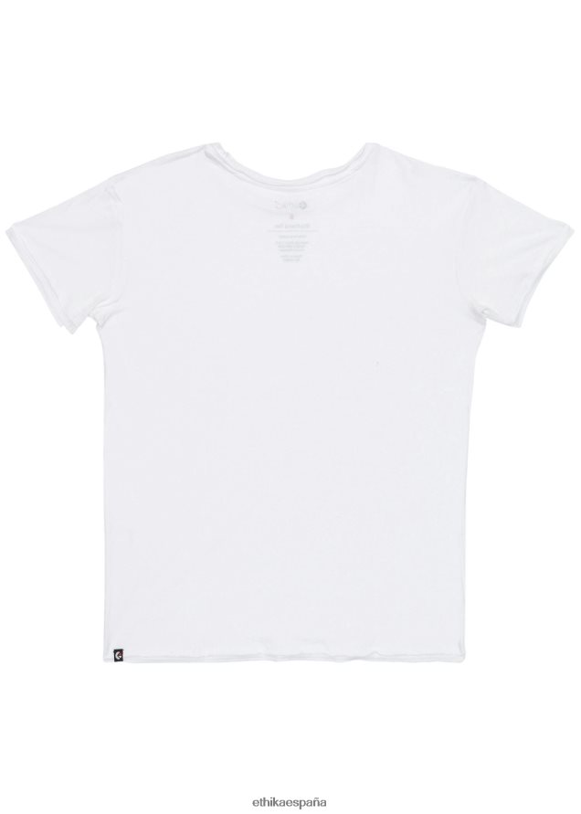 ropa mujer Ethika camiseta desgastada - blanca FD68J1408