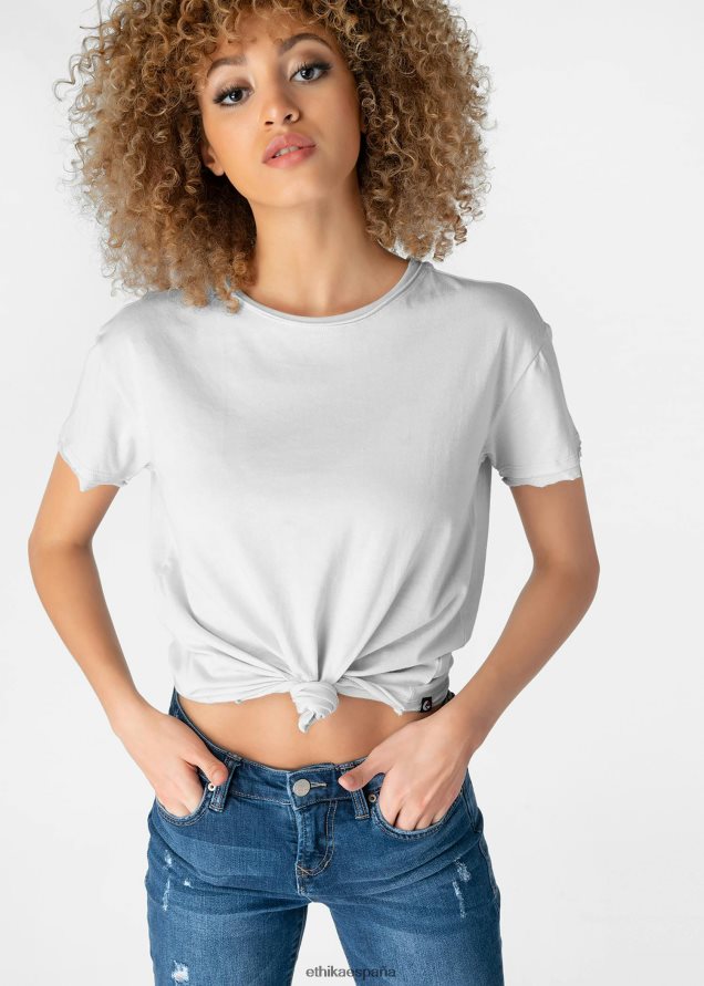 ropa mujer Ethika camiseta desgastada - gris FD68J1398