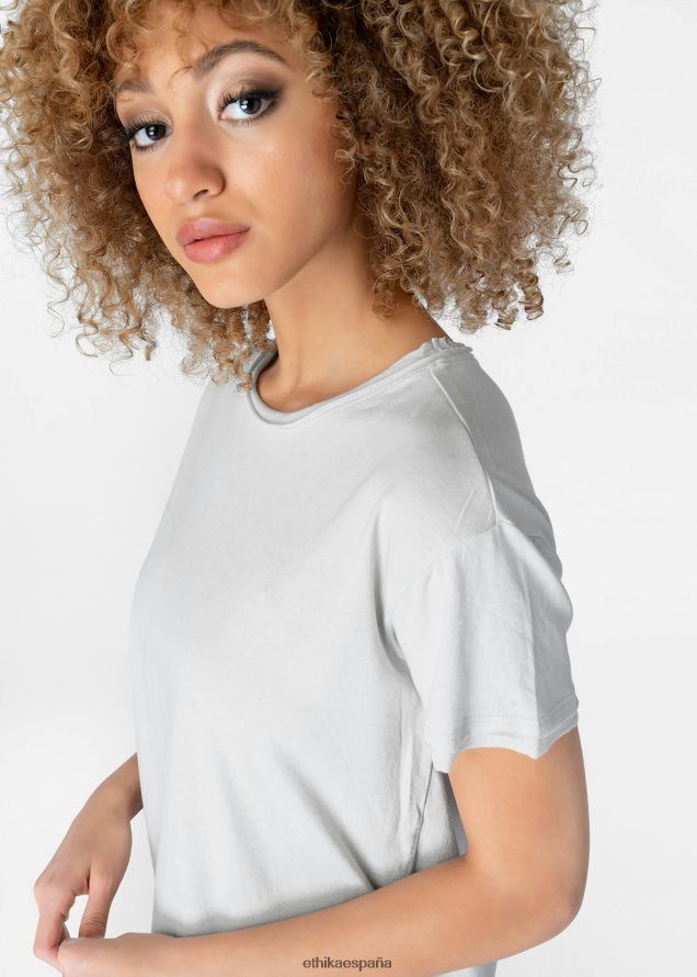 ropa mujer Ethika camiseta desgastada - gris FD68J1398