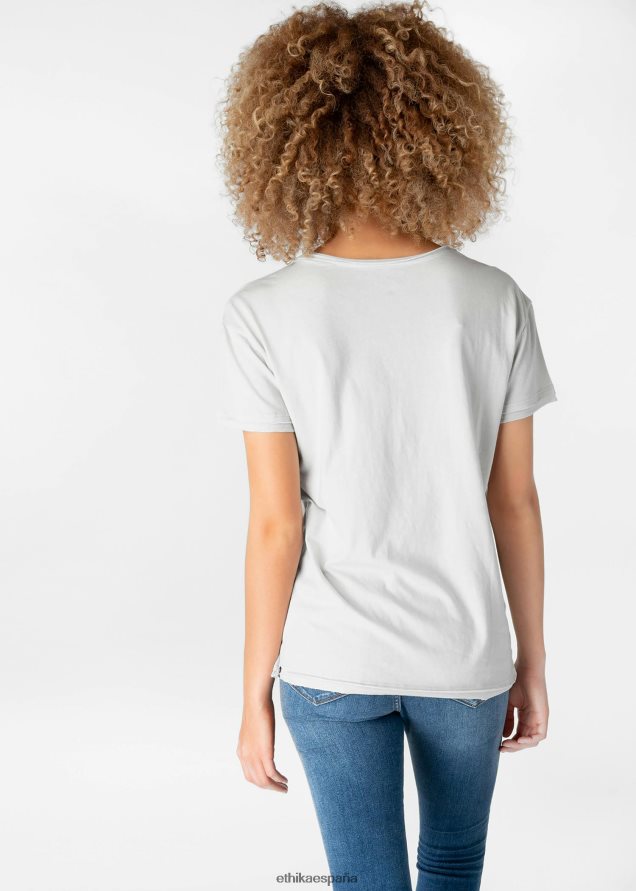 ropa mujer Ethika camiseta desgastada - gris FD68J1398