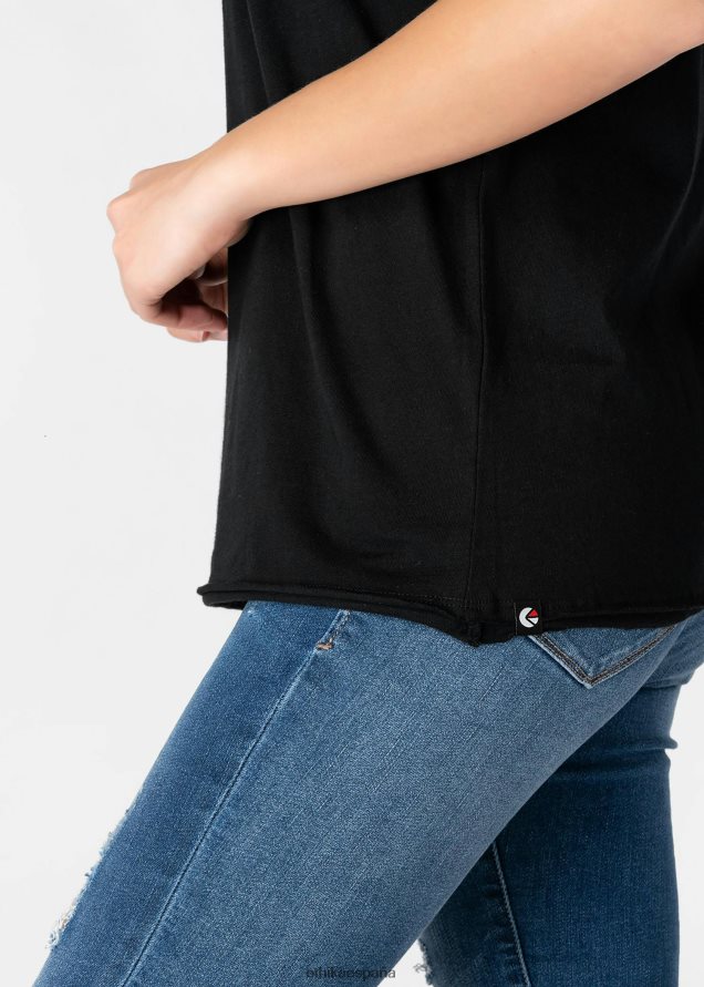 ropa mujer Ethika camiseta desgastada - negro FD68J1399