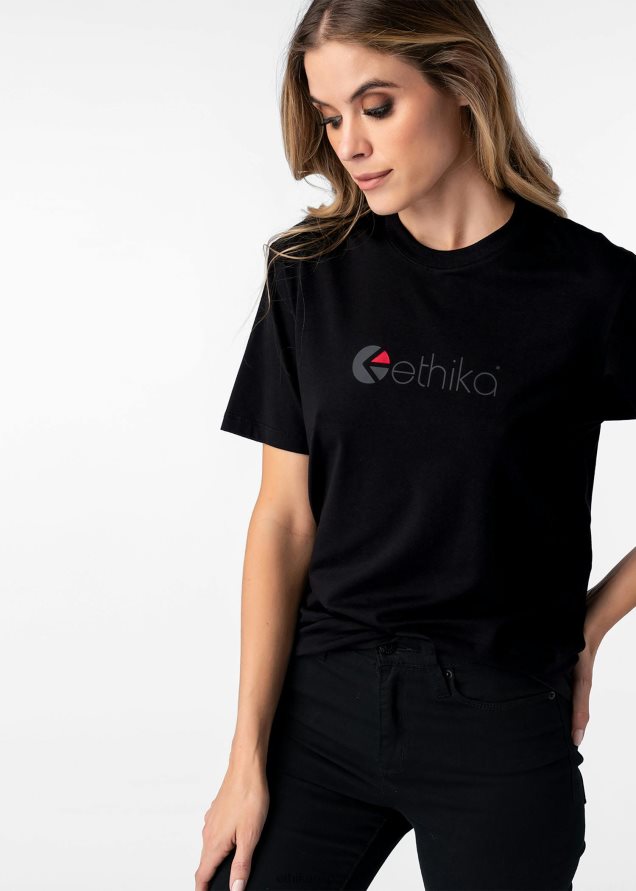 ropa mujer Ethika camiseta modal ajustada con logo - logotipo FD68J1406