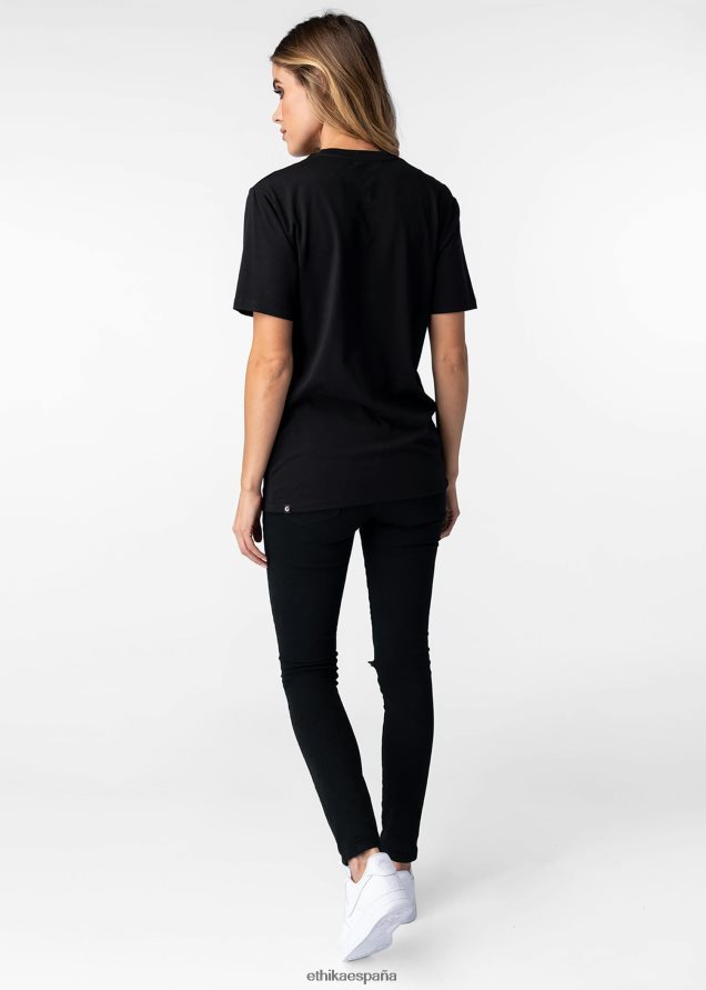 ropa mujer Ethika camiseta modal ajustada con logo - logotipo FD68J1406