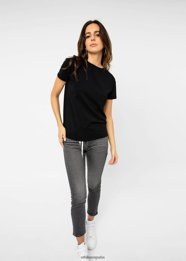 ropa mujer Ethika camiseta novio negro FD68J1412