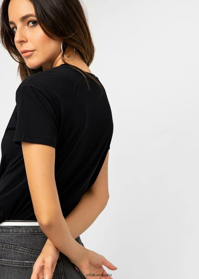 ropa mujer Ethika camiseta novio negro FD68J1412