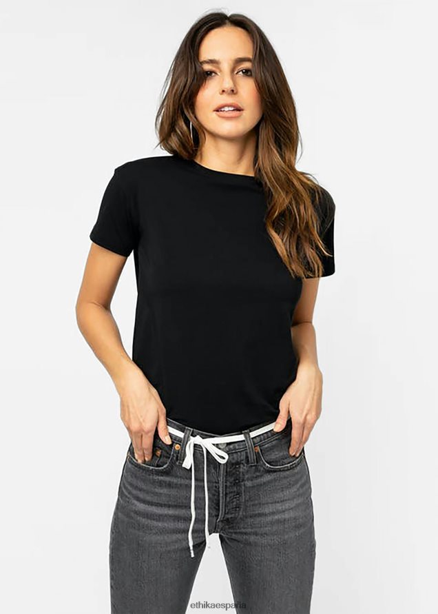 ropa mujer Ethika camiseta novio negro FD68J1412
