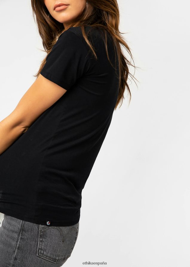 ropa mujer Ethika camiseta novio negro FD68J1412