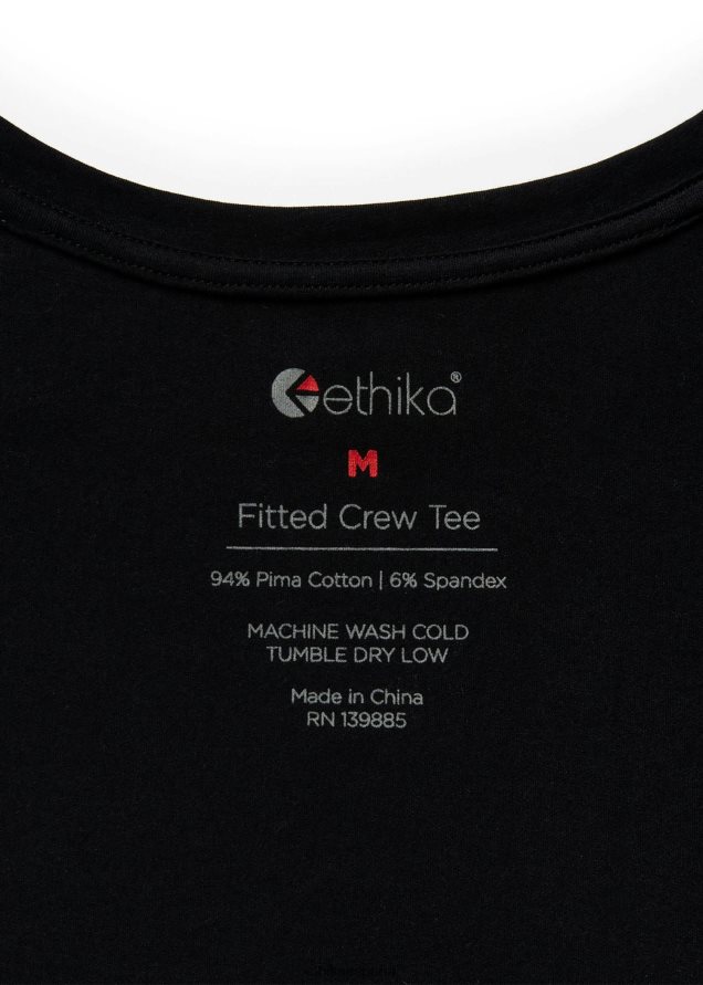 ropa mujer Ethika camiseta novio negro FD68J1412