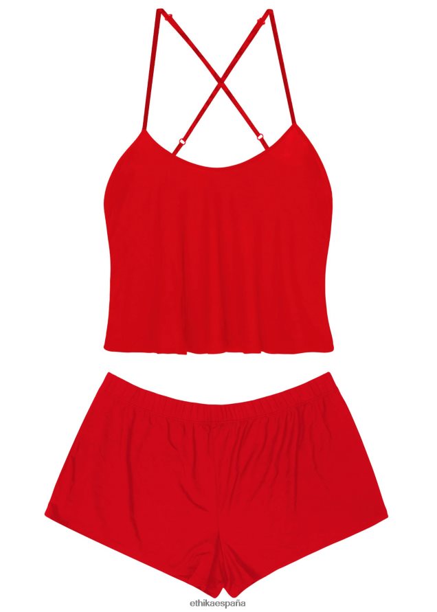 ropa mujer Ethika conjunto de camisola - rojo FD68J1420