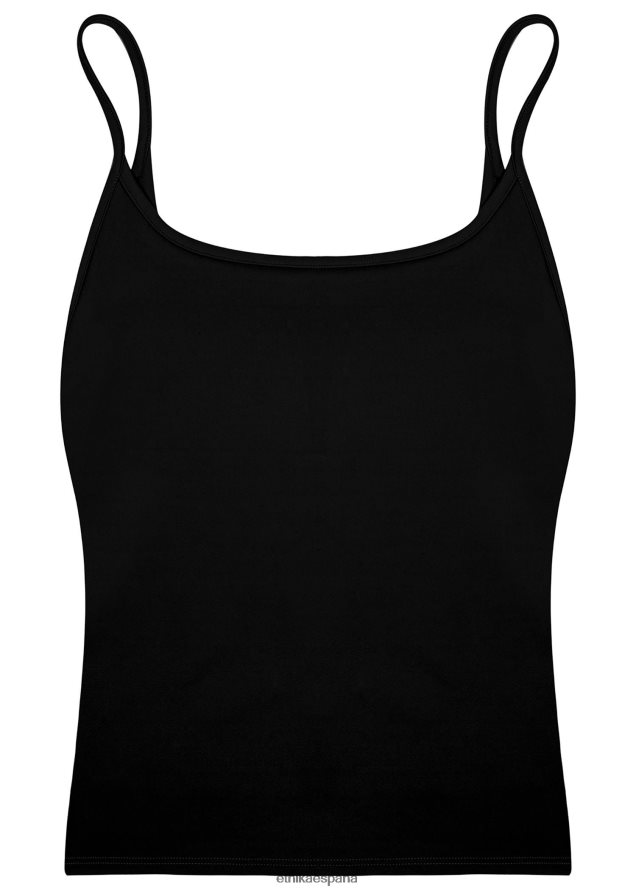 ropa mujer Ethika contorno de camiseta sin mangas - negro FD68J1386