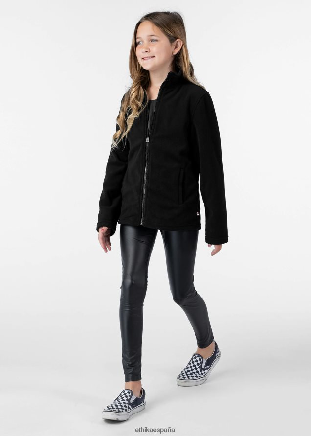 ropa chicas Ethika chaqueta micro polar negra FD68J2033