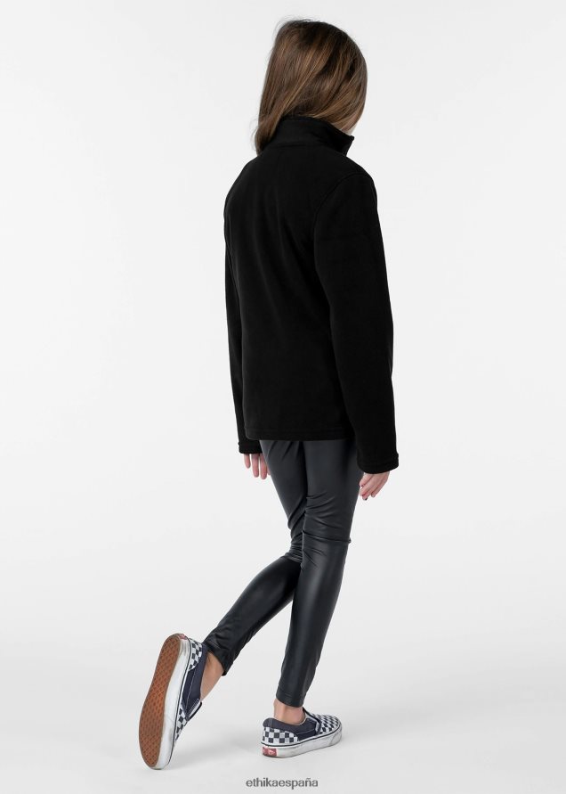 ropa chicas Ethika chaqueta micro polar negra FD68J2033