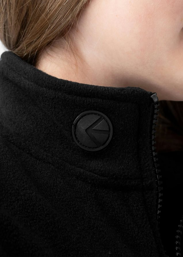 ropa chicas Ethika chaqueta micro polar negra FD68J2033