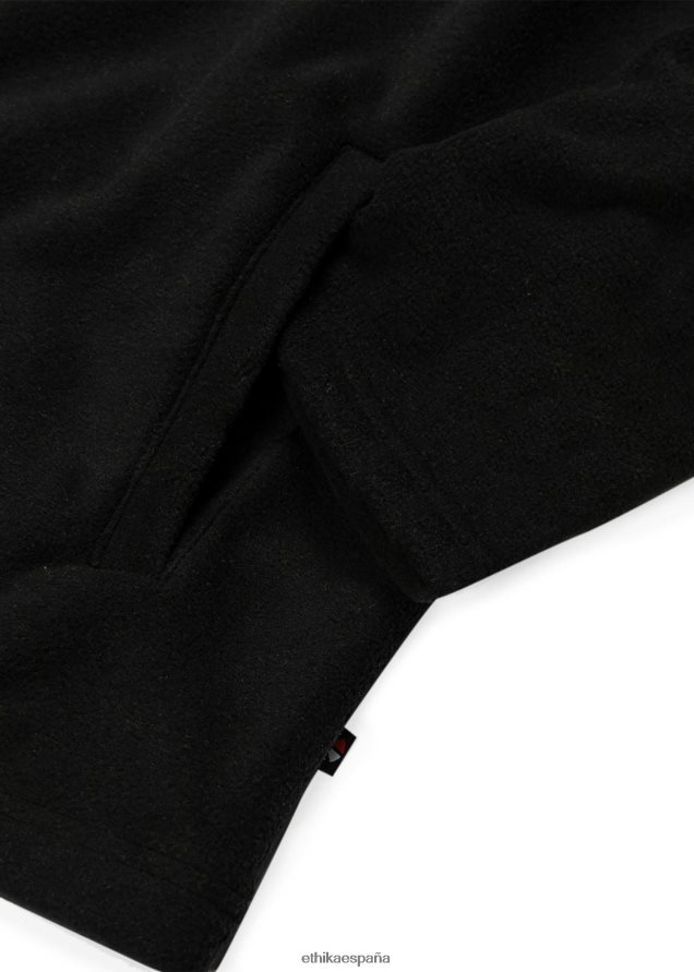 ropa chicas Ethika chaqueta micro polar negra FD68J2033