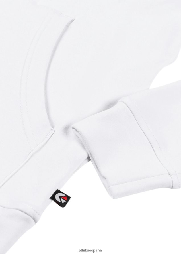 ropa chicas Ethika sudadera con capucha blanca FD68J2030