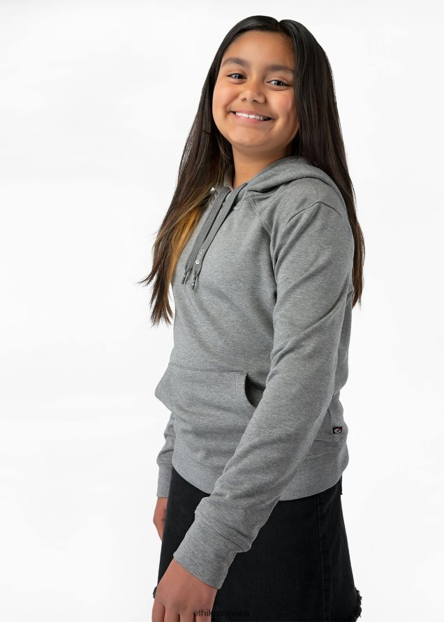 ropa chicas Ethika sudadera con capucha jaspeado claro FD68J2028