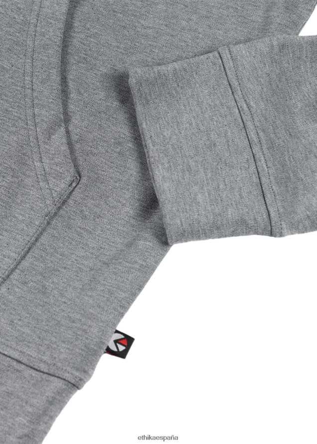 ropa chicas Ethika sudadera con capucha jaspeado claro FD68J2028