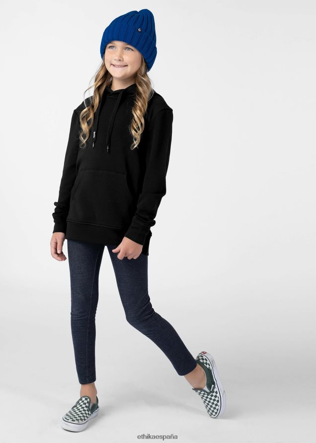 ropa chicas Ethika sudadera con capucha negro FD68J2029