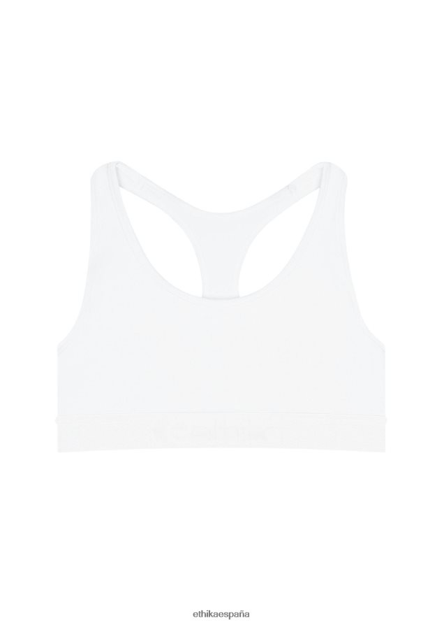 ropa chicas Ethika sujetador deportivo jr blanco nieve FD68J1931