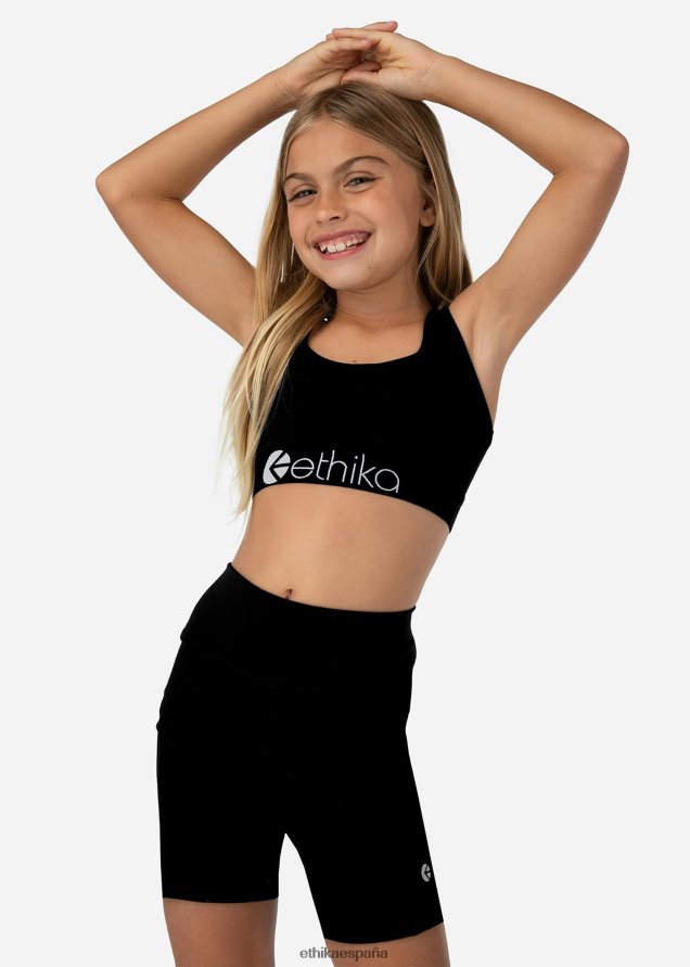 ropa chicas Ethika sujetador deportivo jr powerflux negro FD68J1932