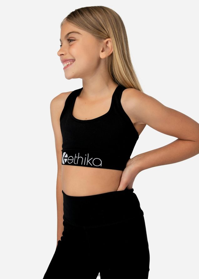 ropa chicas Ethika sujetador deportivo jr powerflux negro FD68J1932