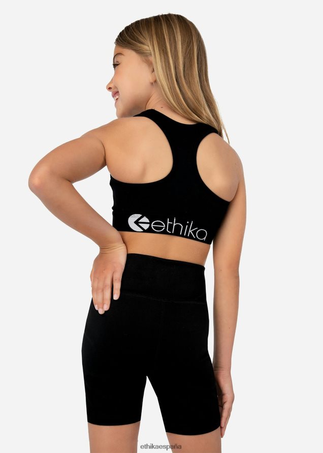 ropa chicas Ethika sujetador deportivo jr powerflux negro FD68J1932