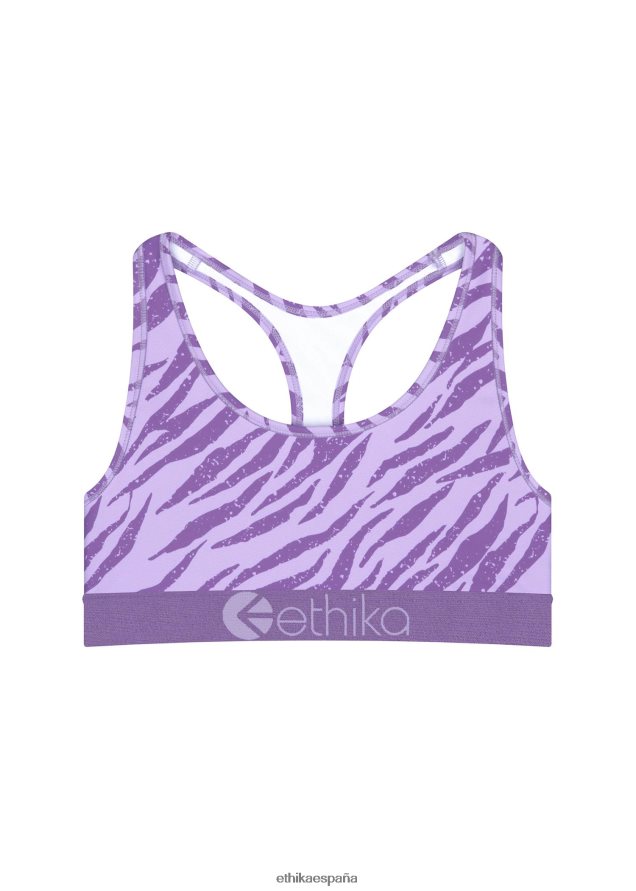ropa chicas Ethika sujetador deportivo jr subzero performance cebra morada FD68J1934