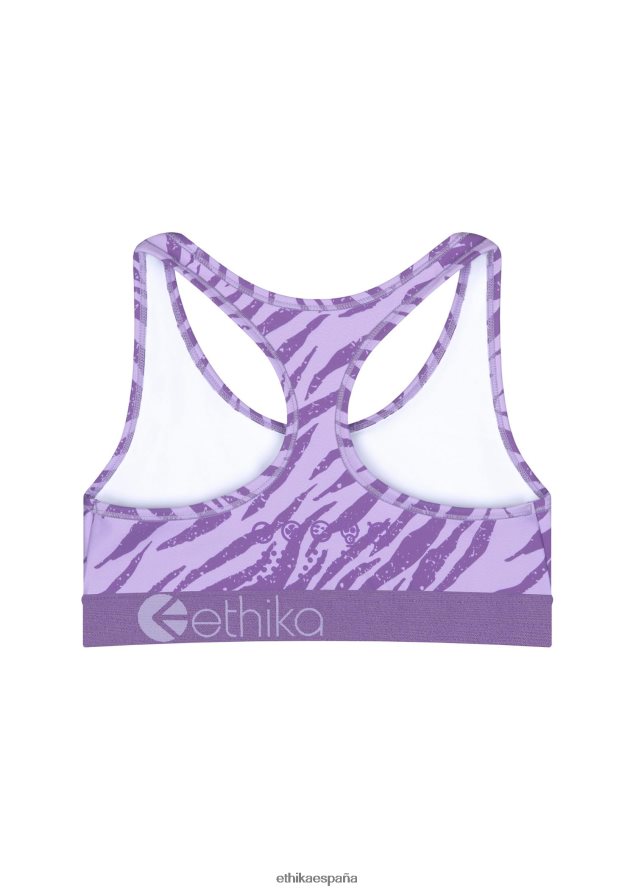ropa chicas Ethika sujetador deportivo jr subzero performance cebra morada FD68J1934