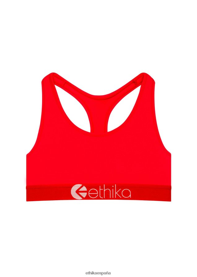 ropa chicas Ethika sujetador deportivo jr subzero performance rojo neón FD68J1945