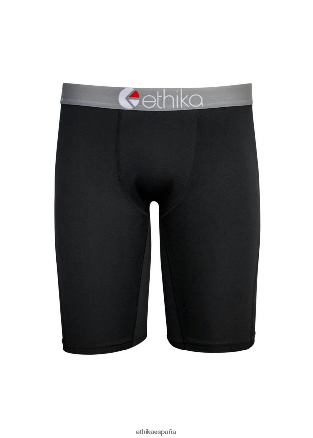 ropa Niños Ethika grapa micromalla rendimiento negro FD68J1660