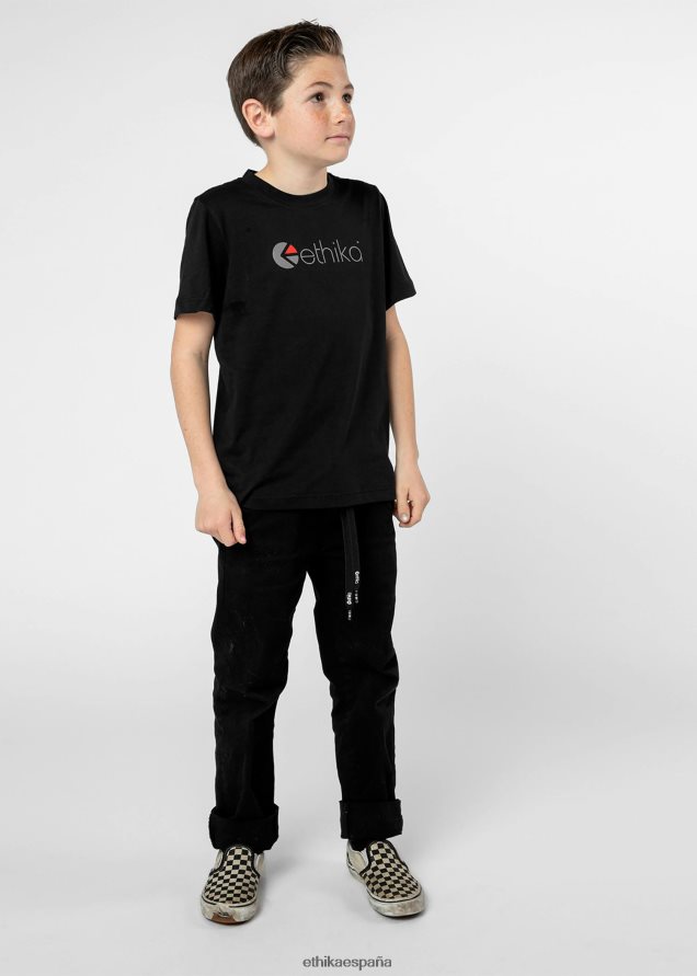 ropa Niños Ethika camiseta con gráfico y logo en negro FD68J2010