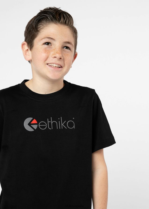 ropa Niños Ethika camiseta con gráfico y logo en negro FD68J2010
