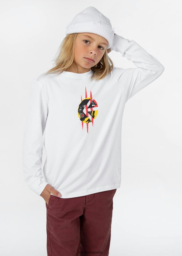 ropa Niños Ethika manga larga - camiseta gráfica camiseta Quick Strike blanca FD68J2015