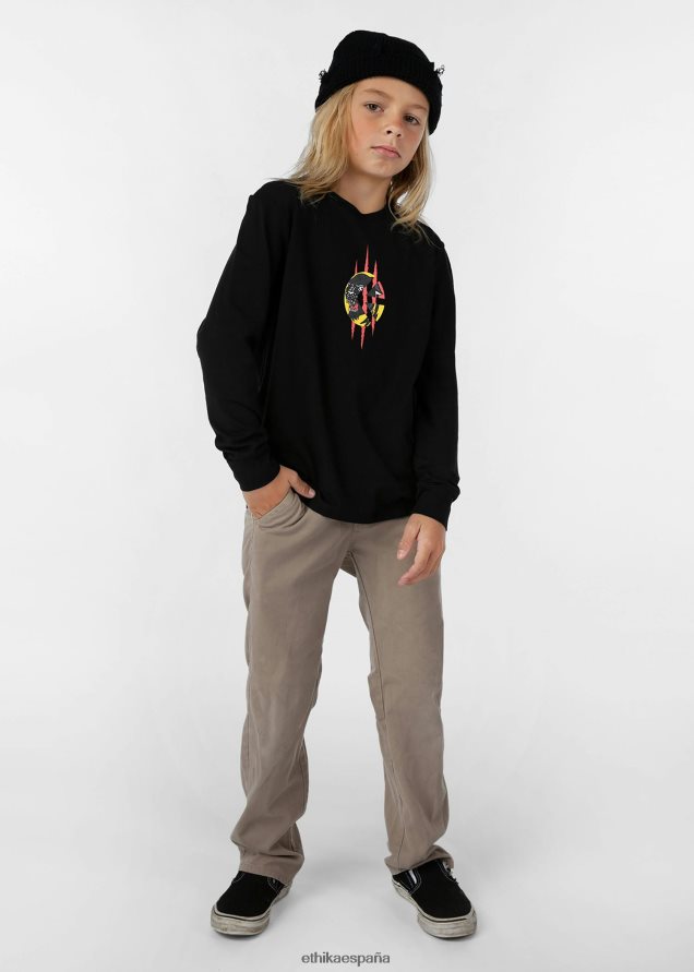 ropa Niños Ethika manga larga - camiseta gráfica camiseta Quick Strike negra FD68J2014