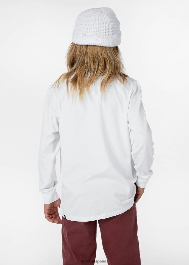 ropa Niños Ethika manga larga - camiseta gráfica familia trofeo blanco FD68J2013