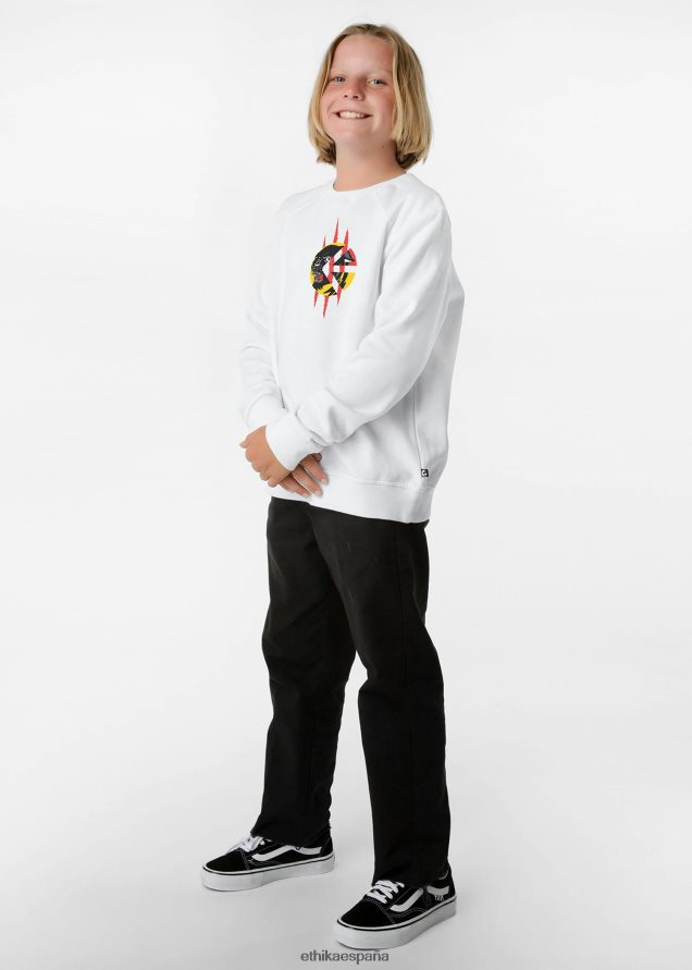 ropa Niños Ethika cuello redondo blanco - golpe rápido FD68J2025