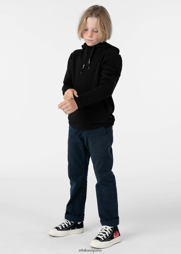 ropa Niños Ethika sudadera con capucha negro FD68J2019